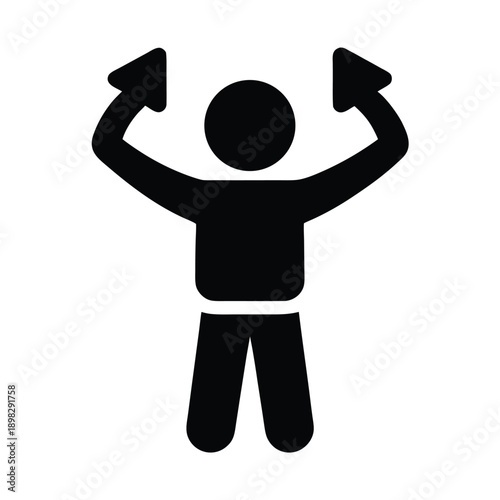 Sync Success Silhouette Icon Vector Illustration