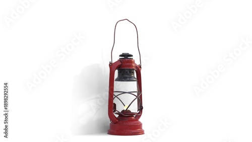 Quadro em tela oil lamp on white background