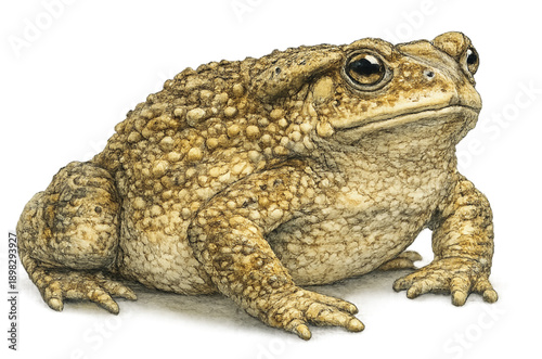 Thai Toad Isolated on Transparent Background
