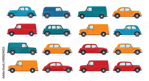 Two black silhouette illustrations of recreational vehicles side and front views