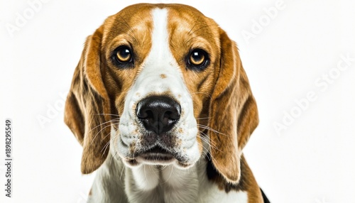 Captivating Beagle Portrait with Attentive Gaze