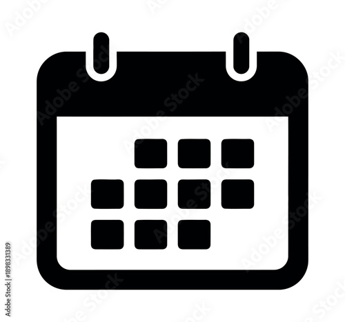 Calendar icon vector illustration for schedule and planning