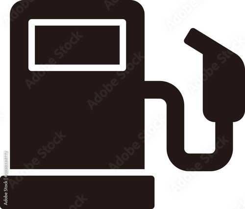 Fuel Pump Icon for Gas Station and Energy Industry Design