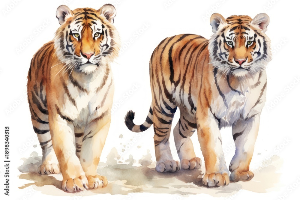 Fototapeta premium Tiger wildlife animal mammal.