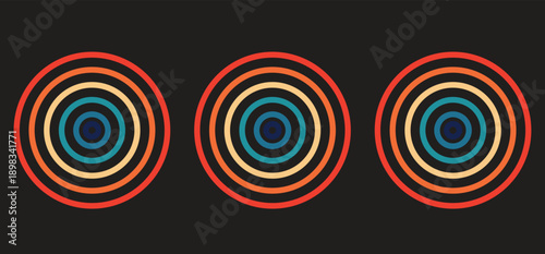 modern abstract background made up of multiple concentric circles in different sizes