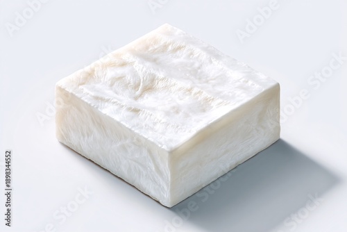 White biodegradable soap bar cube block natural organic eco friendly product minimal clean