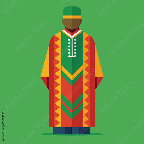 Man in Traditional Nigerian Kaftan
