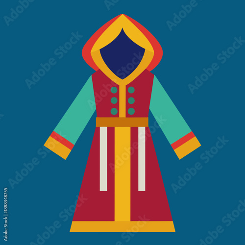 Colorful Gandoura Robe from Algeria
