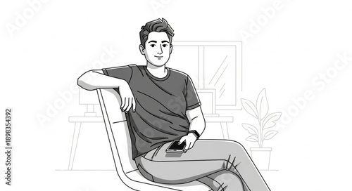 man sitting on chair