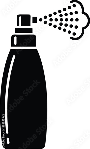 Cosmetic spray bottle for makeup and skincare products