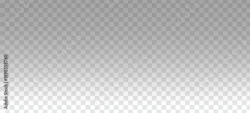 Transparent gradient overlay shadow effect. White gradient background on transparent background.
