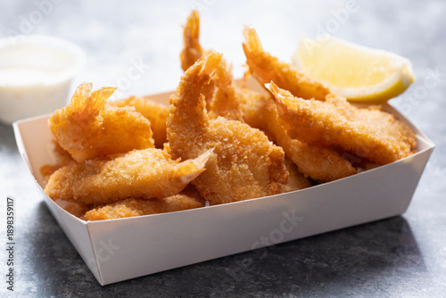 food truck breaded butterfly shrimps