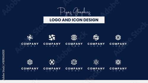 Minimal Abstract Geometric Logo Collection