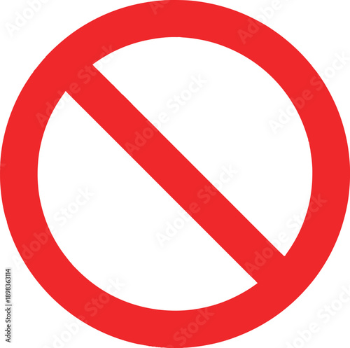 Prohibition No Entry Sign