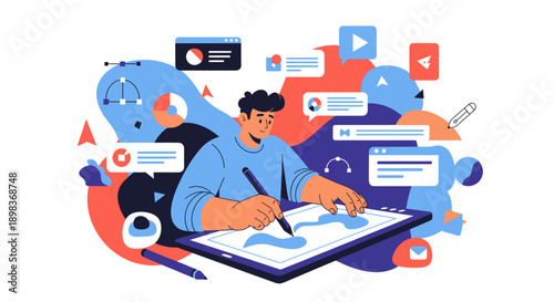 White Blank Paper Sheet on White Background.