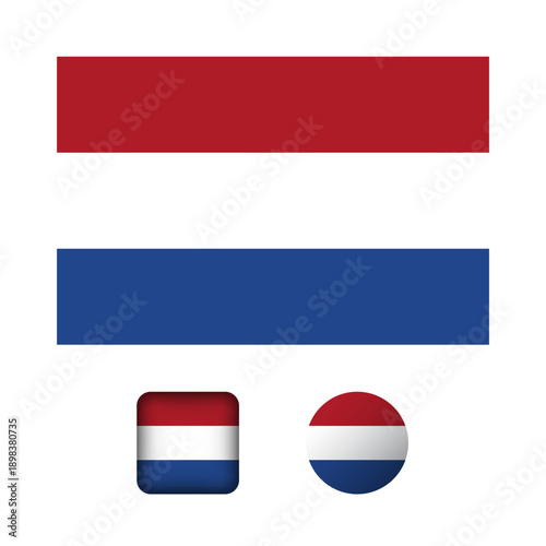 Free Download Netherlands Flag Flat Icons Collection - GFXLoad
