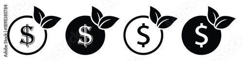 Money grow se icon vector illustration