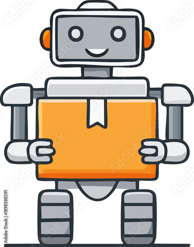 Abstract Geometric Delivery Icon for Tech Startup