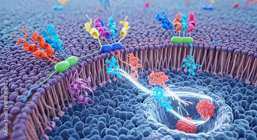 Cell Membrane Proteins Interacting with Molecules for Cellular Processes