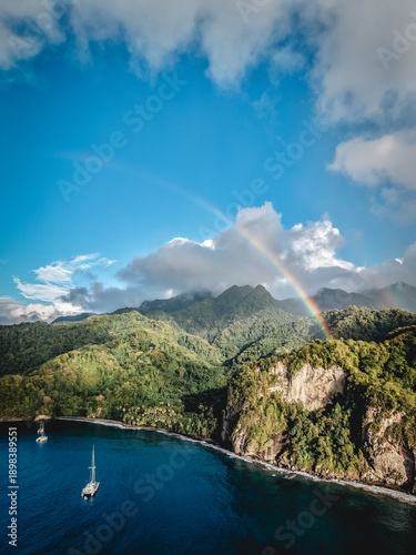 Martinique drone panorama