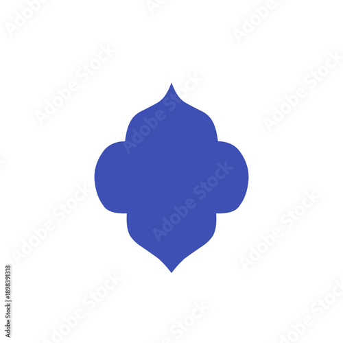 Blue Islamic Mosque Dome Silhouette
