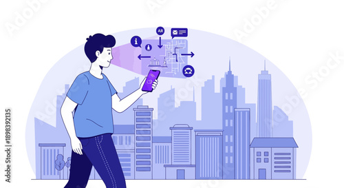 Augmented Reality Exploration Of Modern Cityscapes With Mobile Devices