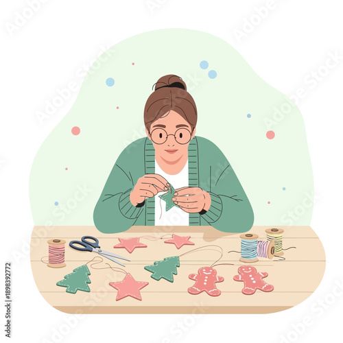 Artistic Crafting For Festive Decorations And Handmade Holiday Gifts