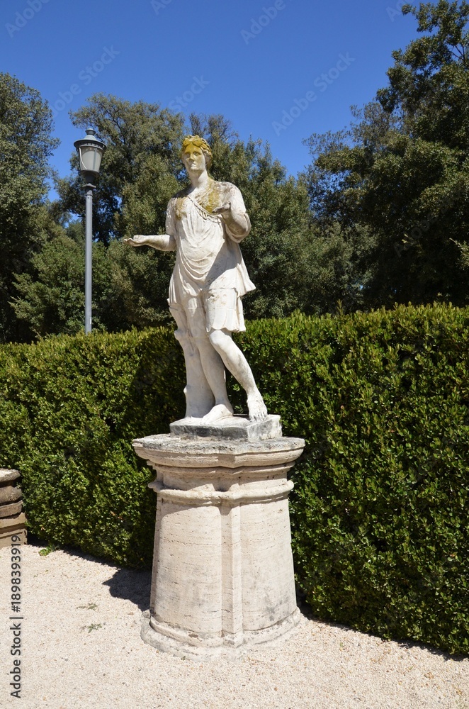 Obraz premium Secret Gardens of the so called Villa Borghese Pinciana in Rome