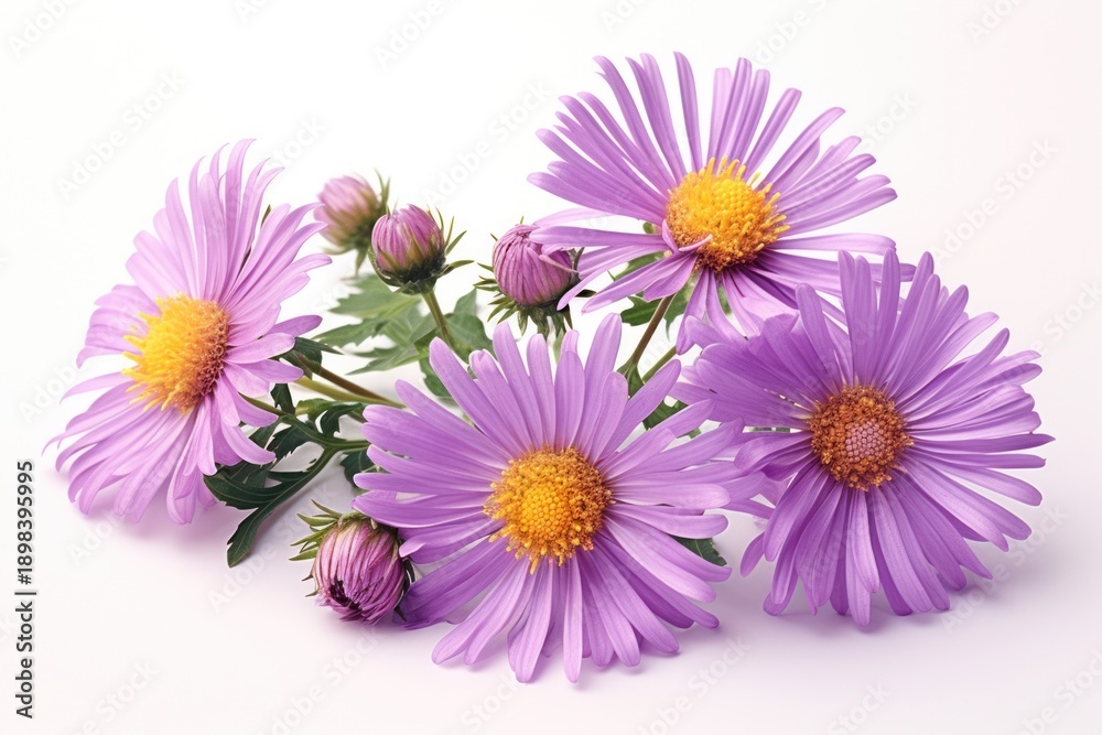 Fototapeta premium Aster blossom flower plant.