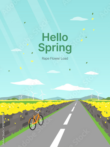 hello spring _유채꽃밭 길