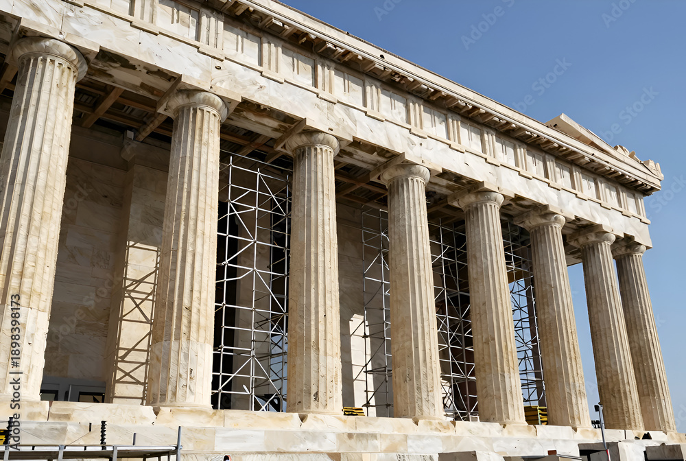 Naklejka premium ancient greek temple