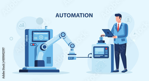 A professional doctor with a stethoscope uses a laptop and mobile technology to consult a patient in a flat cartoon illustration concept for a business medical network