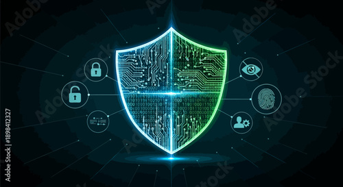 A digital blue background of binary code features a global network map of the earth to represent a modern concept for business technology and internet data communication