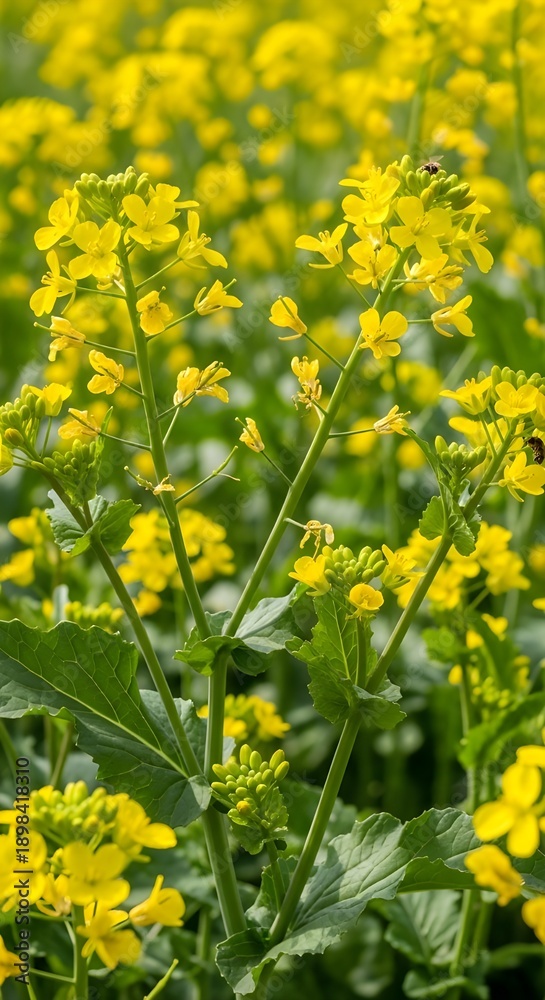 Fototapeta premium yellow flowers in a field