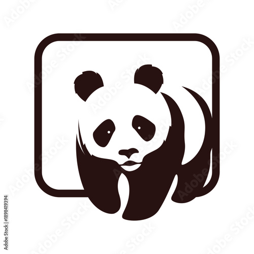 Panda icon image design