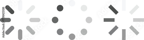 Loading Buffering Vector Icons for User Interface Design