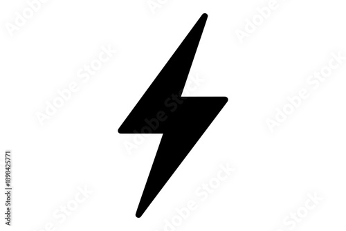 electric bolt graphic against a pristine backdrop symbolizes power and innovation, ideal for various design projects
