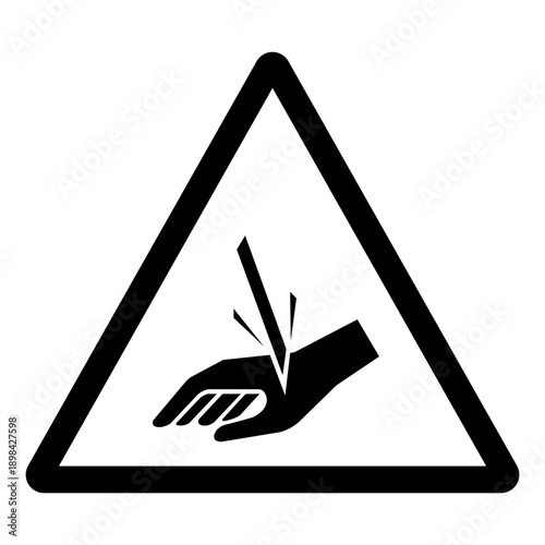 Sharp Object Symbol Sign ,Vector Illustration, Isolate On White Background Label. EPS10