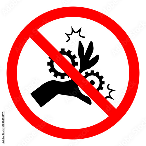 Injury Hazard Pich point Symbol Sign ,Vector Illustration, Isolate On White Background Label. EPS10