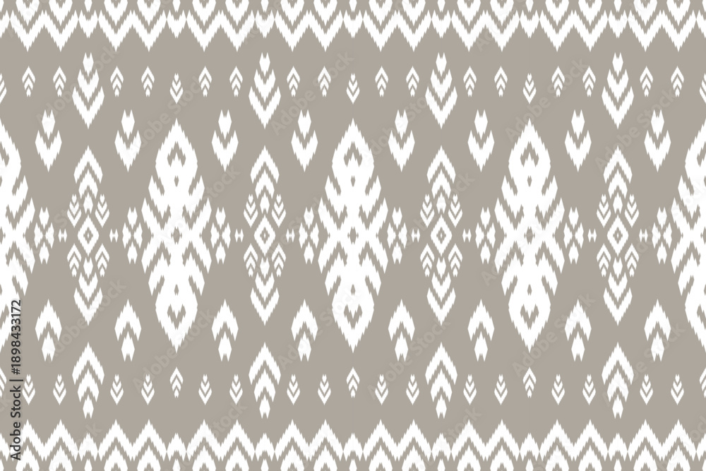 custom made wallpaper toronto digitalSeamless Thai floral fabric pattern in white and pastel brown