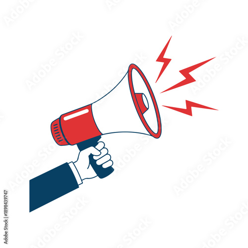 Hand Holding Megaphone Icon