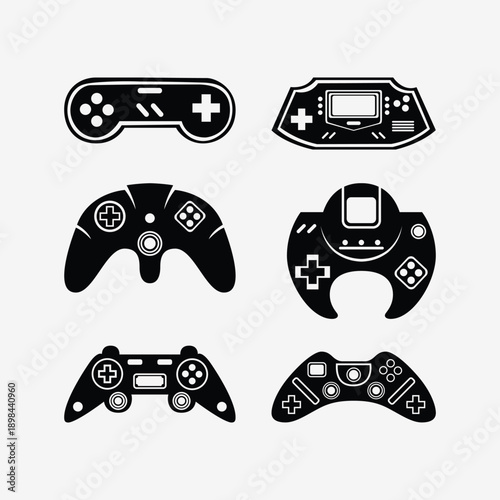 Gaming icon bundle for online games, esports branding, and digital content creators. Sleek, versatile, and high-quality professional design.
