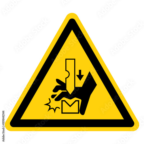 Crush Hazard Symbol Sign ,Vector Illustration, Isolate On White Background Label. EPS10