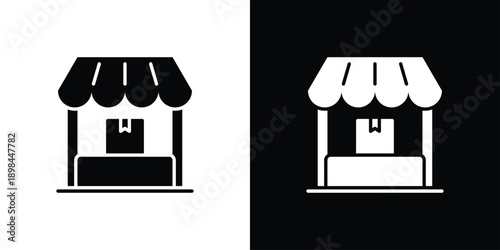 Market Icon Sheet Black And White