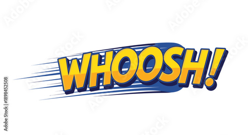 Comic book whoosh effect, motion comic speech bubble