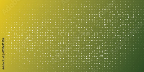 Gradient Green to Yellow Abstract Dots Background for Tech, Nature, and Modern Design Creative Projects