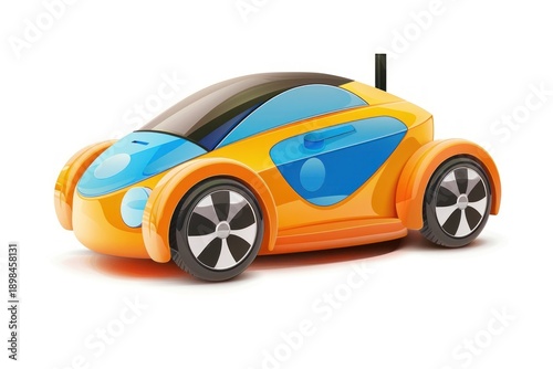 Remote control car vehicle wheel white background.