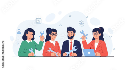 Teamwork and Problem Solving Concept