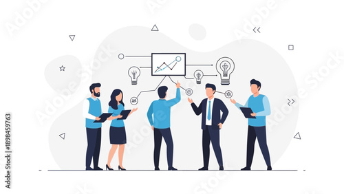 Business Team Brainstorming Strategy and Planning