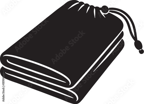 Hiking Rain Poncho Folded Silhouette